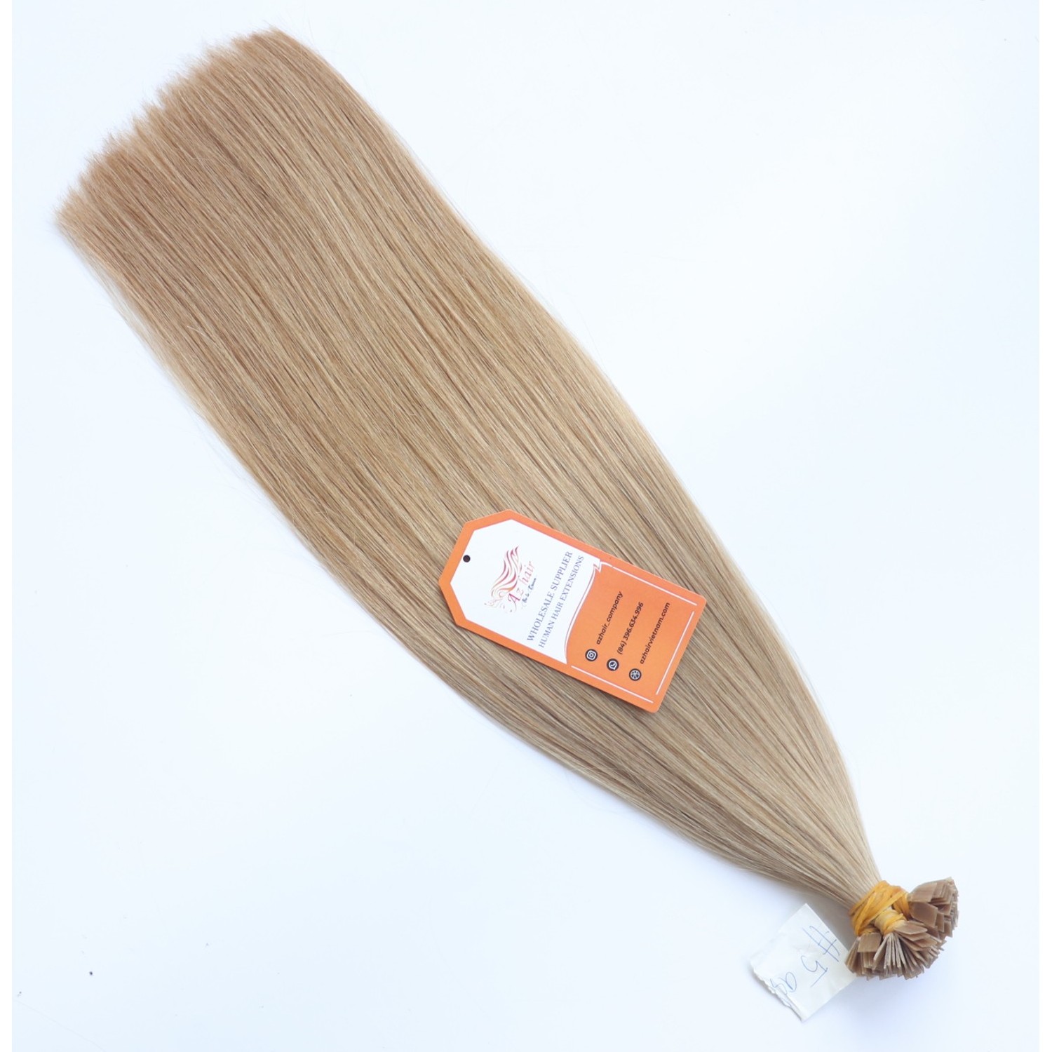Brown-#5ash-Color-100%-Human-Hair-Flat-Tip-Hair-Extensions-Azhaircompany-Factory-Price