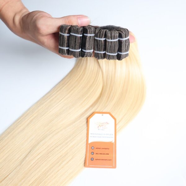 Wholesale-Price-Ombre-#60C - #2-Color-100%-Human-Hair-Tape-In-Hair-Extensions-Azhaircompany.