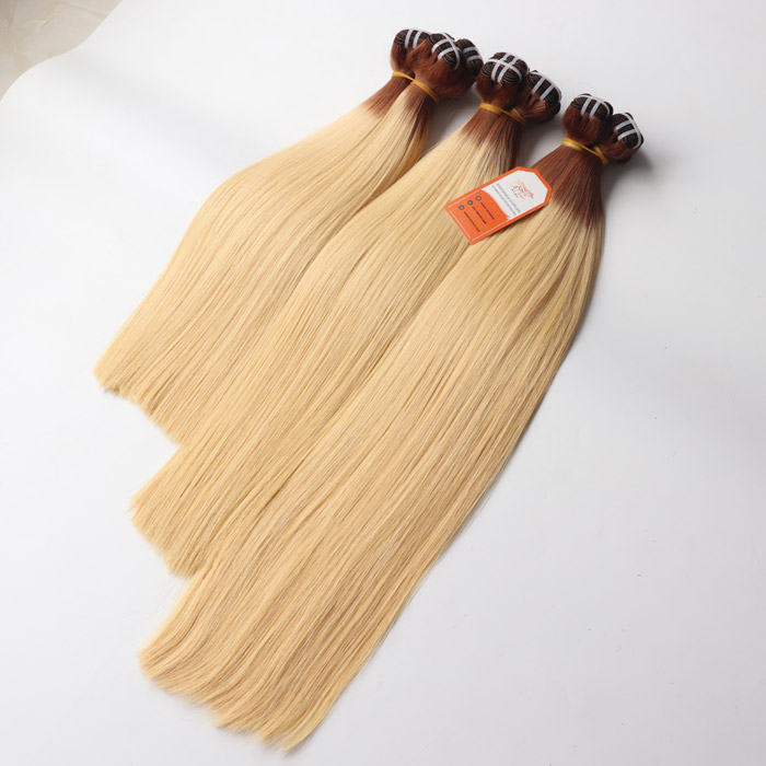 Ombre-Color-100%-Human-Hair-Weft-Hair-Extensions-28"-Azhaircompany-Factory-Price.