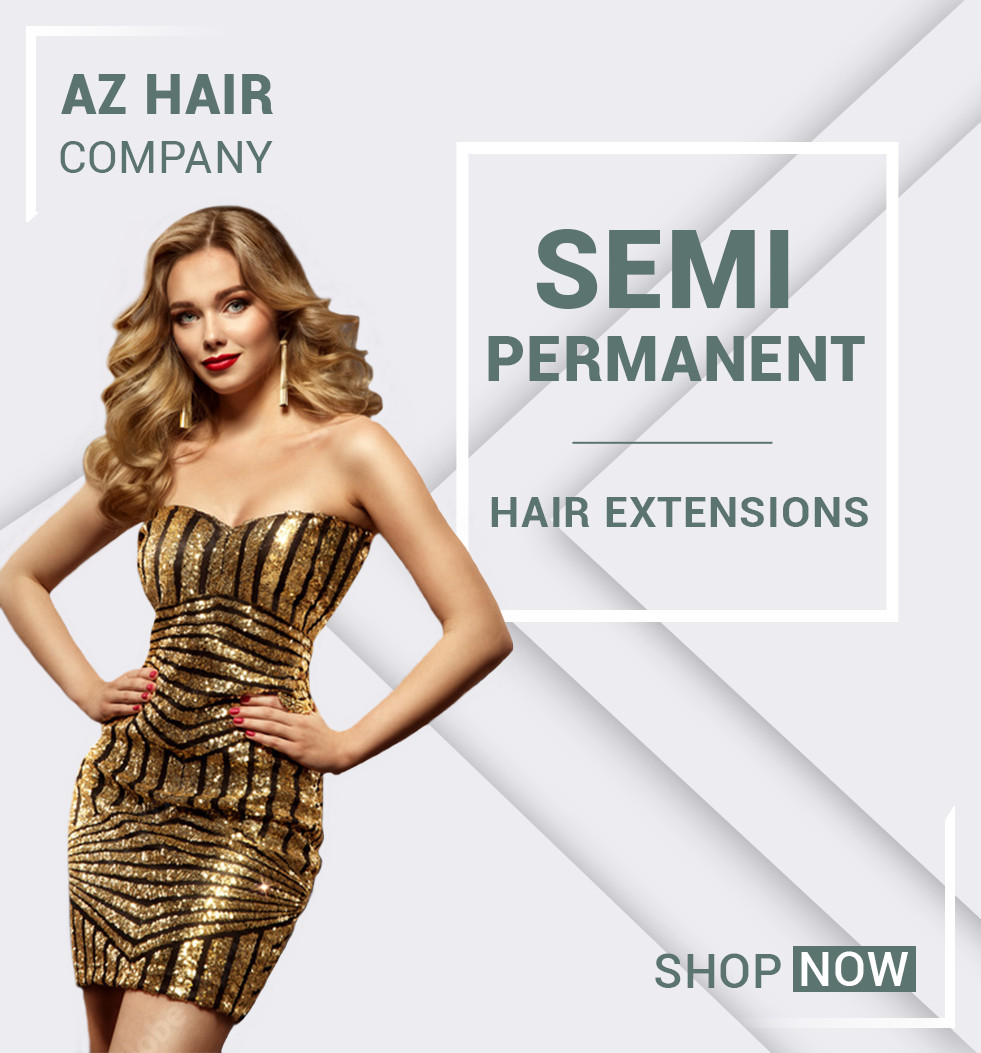 Semi-permanent hair extensions-