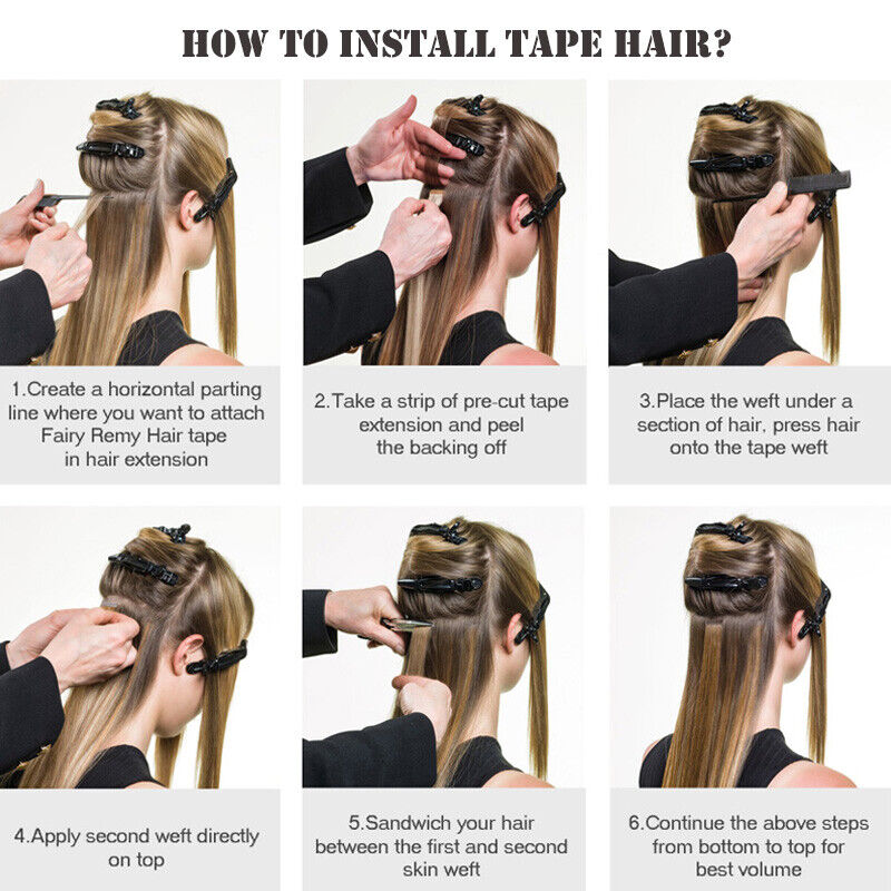 Tape-in hair installation